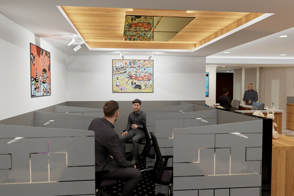 専有部_専用デスク。固定席で、集中して作業ができます。※画像はイメージです。