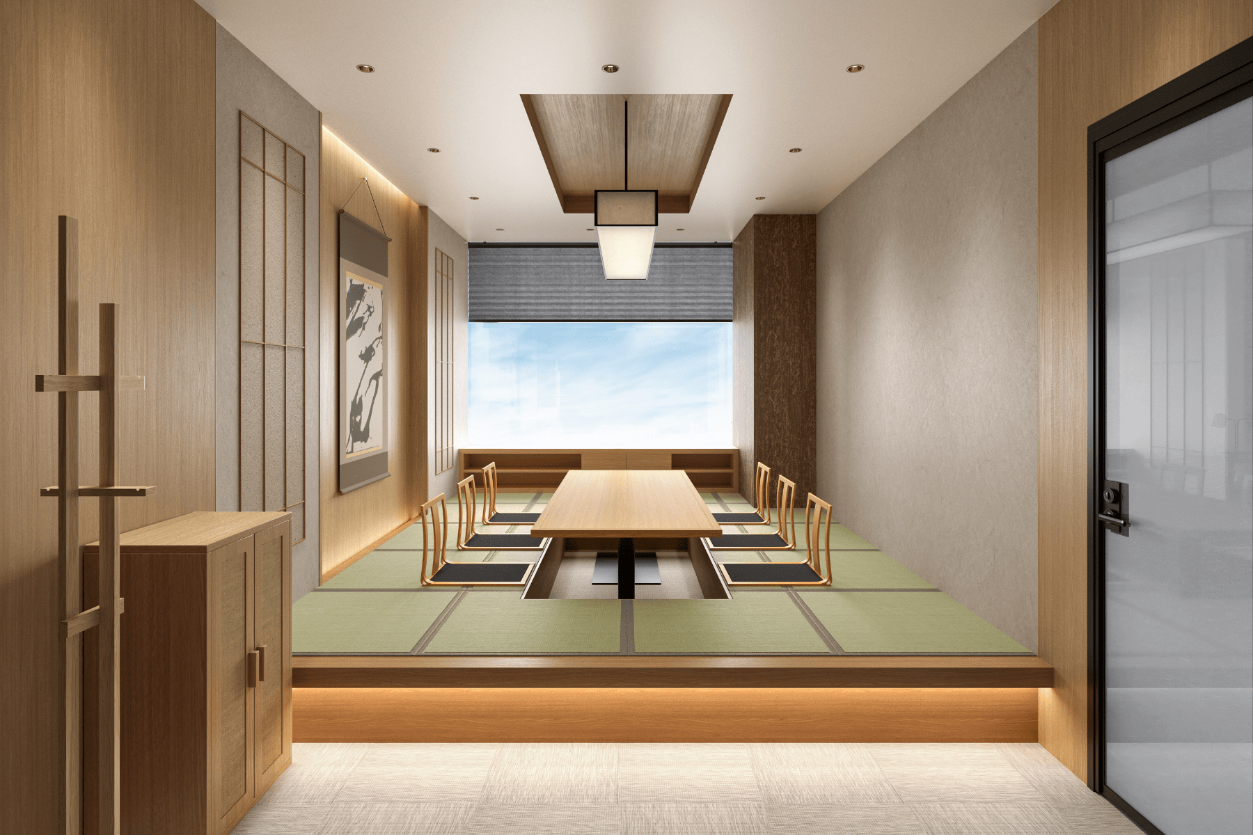 共有部_会議室。茶室をイメージした、心落ち着く「和」の会議室。（有料）。※画像はイメージです。