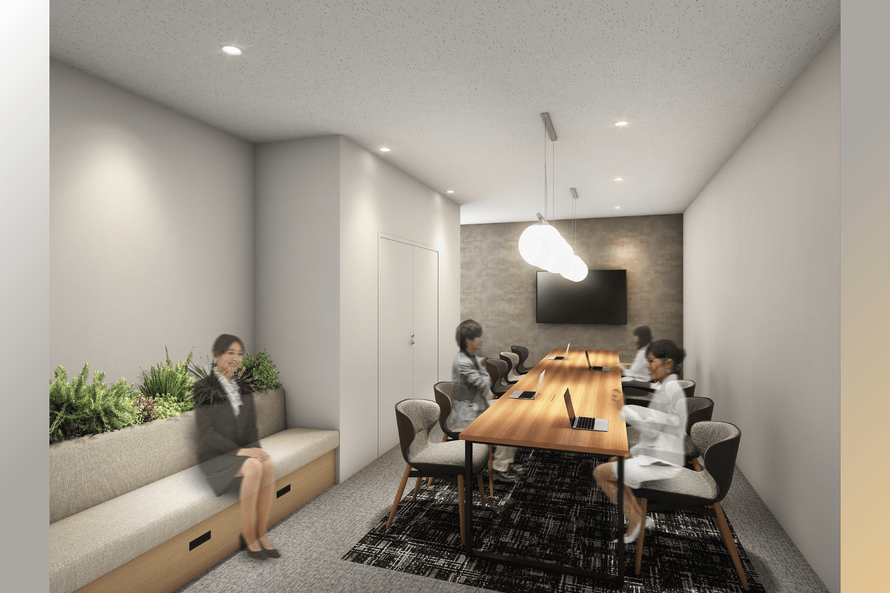 共有部__会議室。24時間利用可能です。※画像はイメージです。