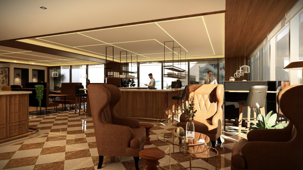 共有部_ラウンジ。作業の間のリフレッシュとしても利用できます。※画像はイメージです。