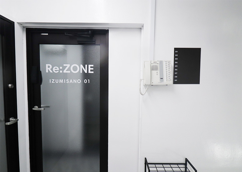 外観_オフィス入口。ゲストを招くことも可能です。