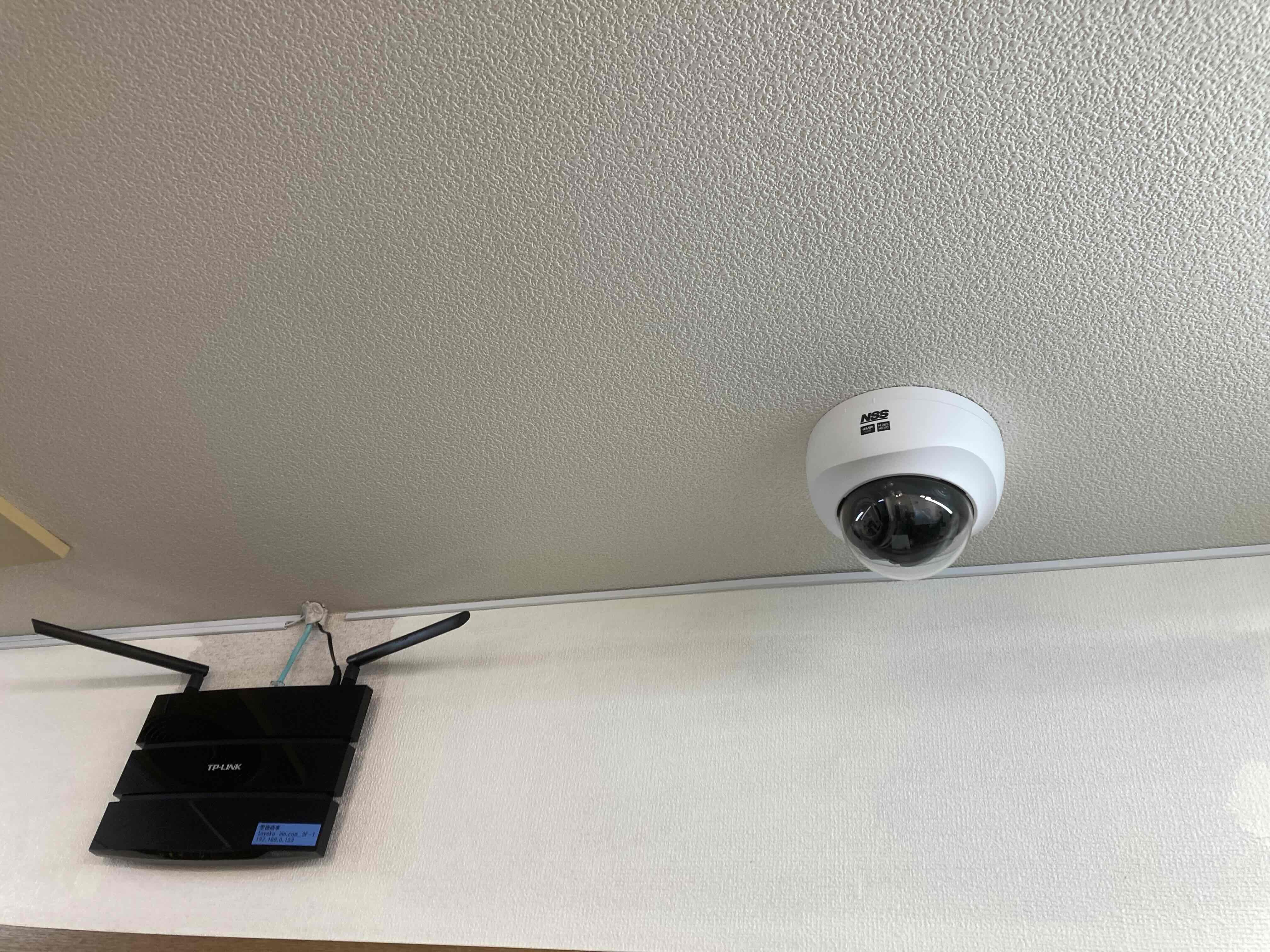 各階にWi-Fi・防犯カメラを完備しております