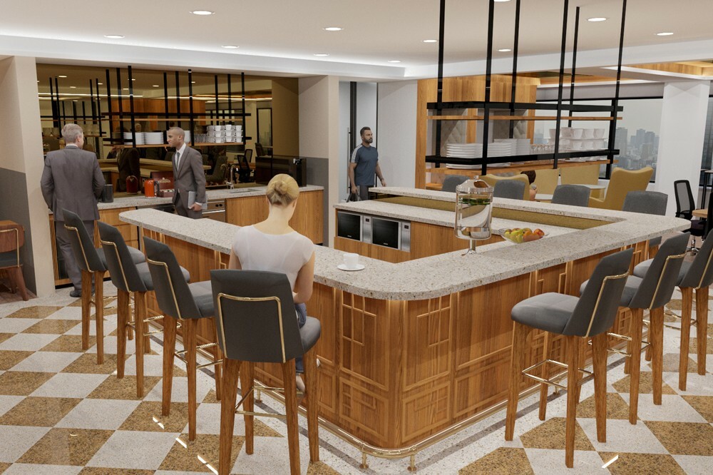 共有部_キッチンエリア。コーヒー、紅茶などを自由に飲むことができます。※画像はイメージです。