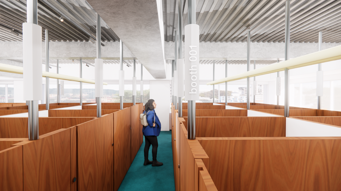 専有部_ブース席。24時間利用可能です。※画像はイメージです。