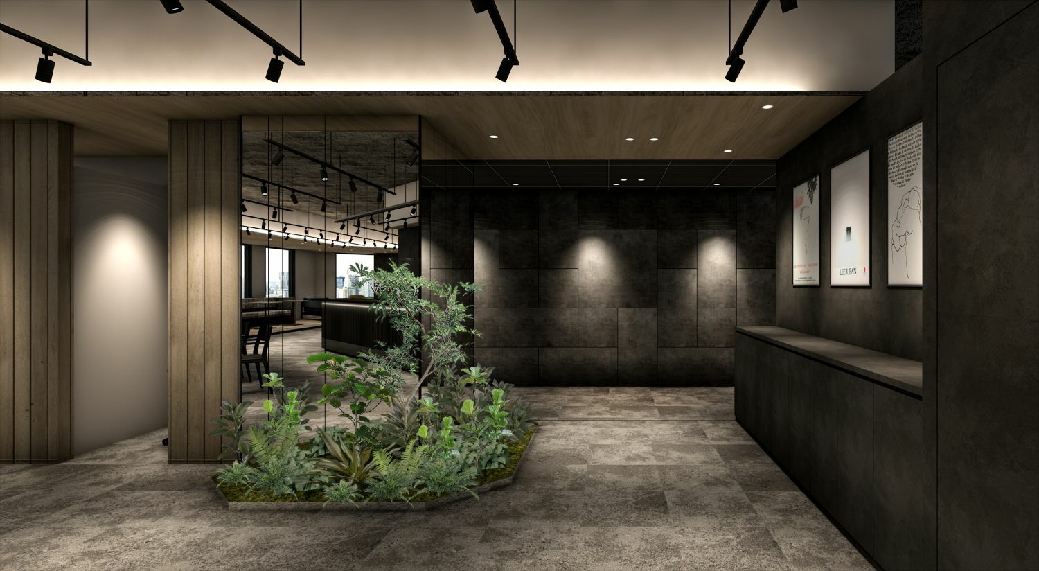 共有部_ラウンジ。入居者専用で、24時間利用可能です。※画像はイメージです。