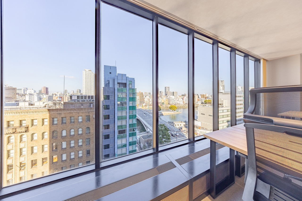 BIZcomfort北浜　レンタルオフィス眺望