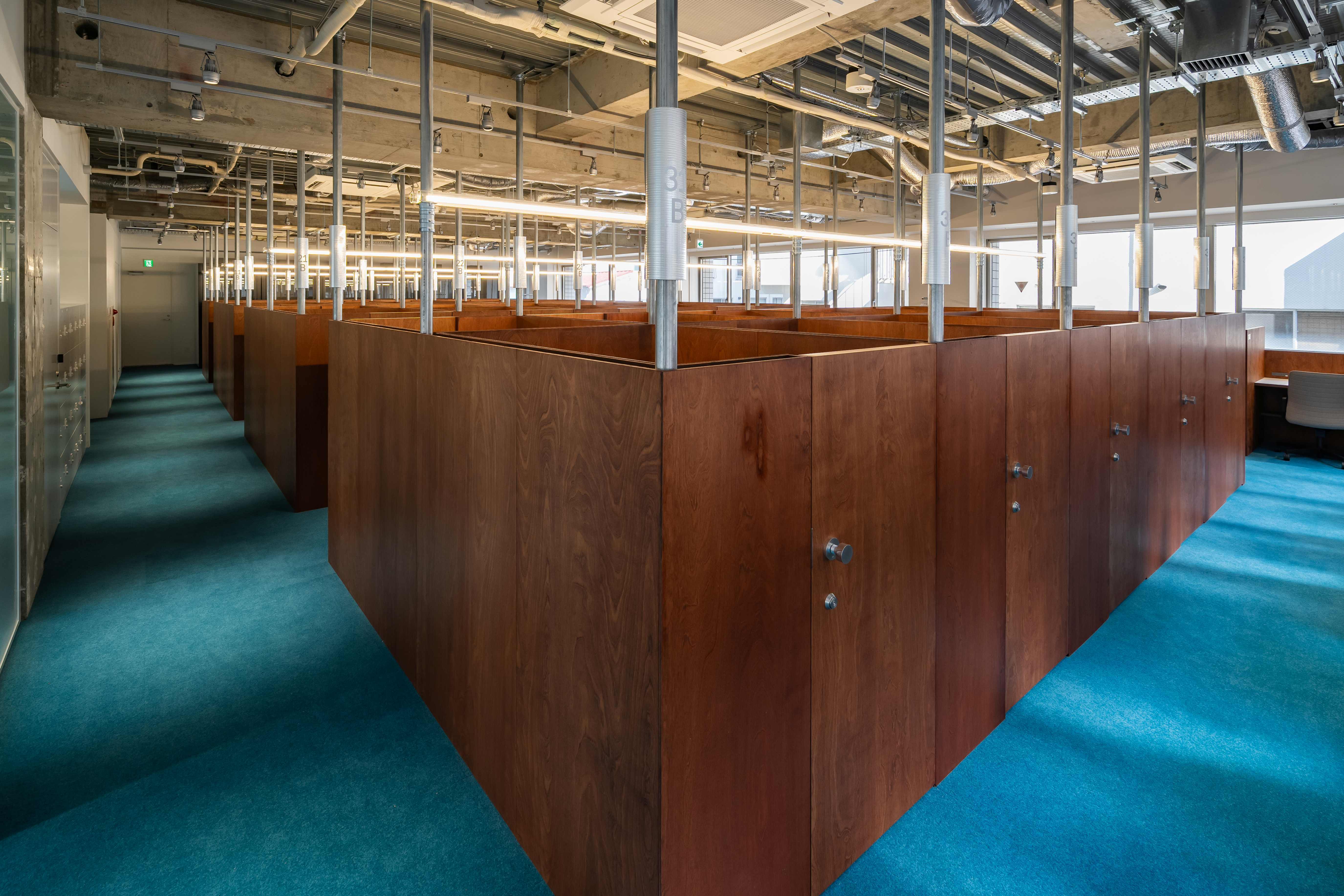 専有部_ブース席。24時間利用可能です。