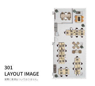 フロア図_フォンブース・会議室・共用ラウンジ付