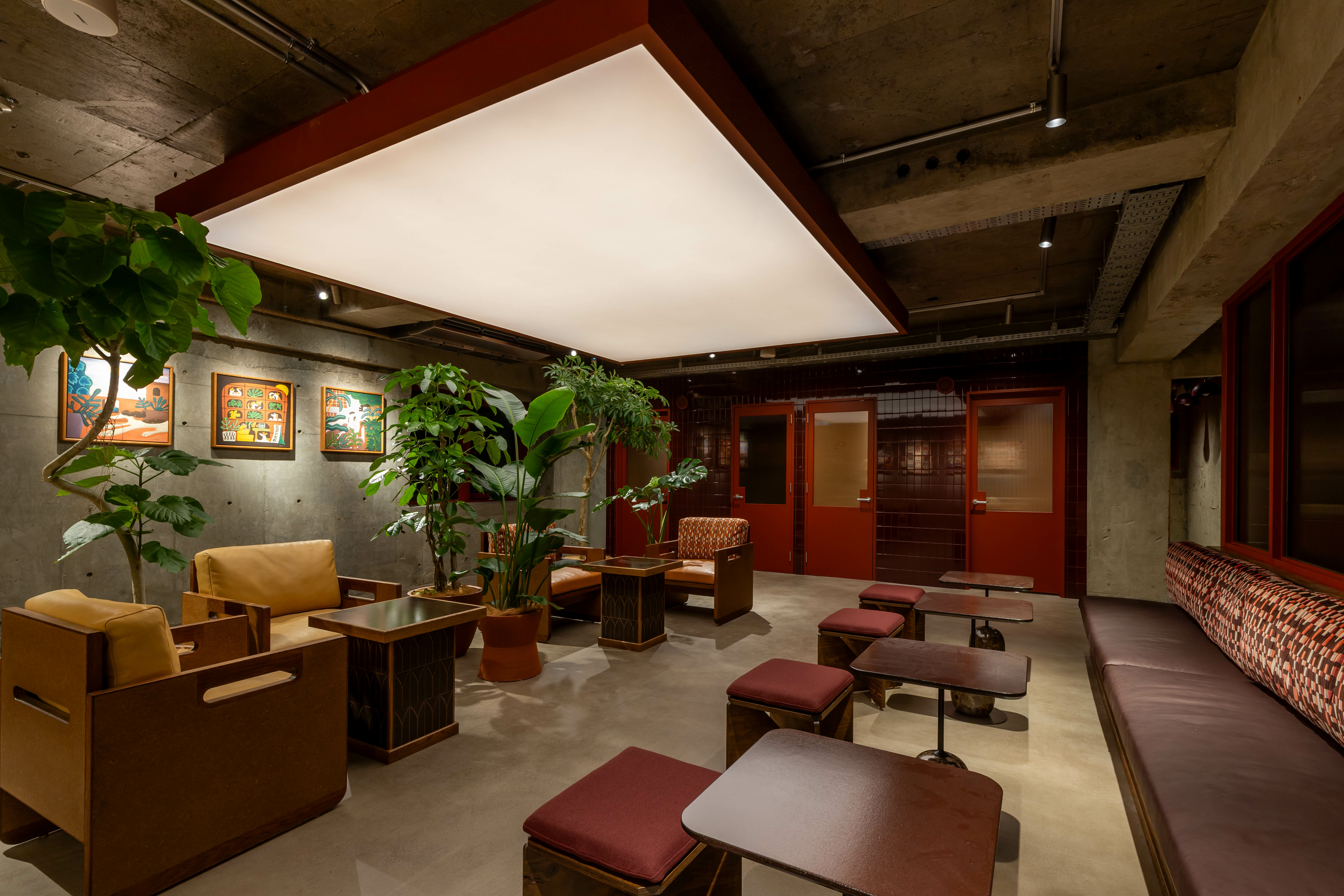 共有部_ラウンジ。気分を変えて作業することもできます。