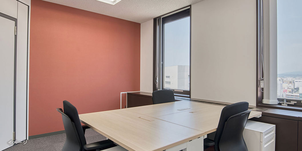 専有部_個室。家具付きです。※画像はイメージです。©Regus