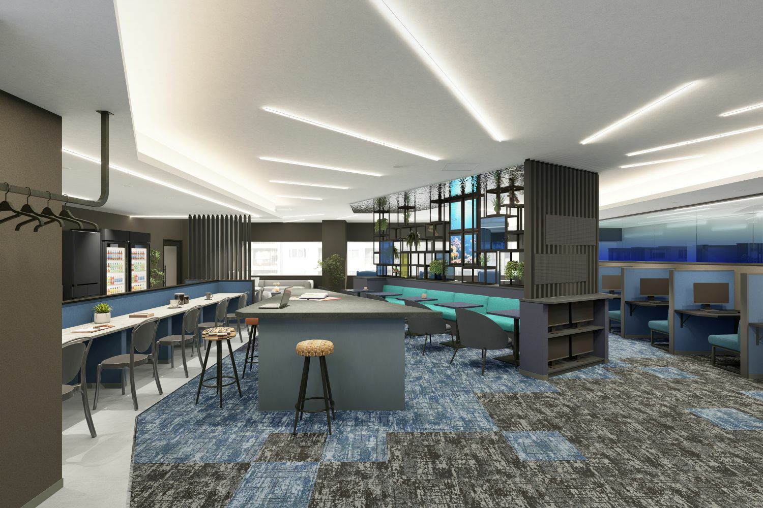 共有部_ラウンジ。ミーティングや作業はもちろん、来客や商談も行うことができます。※画像はイメージです。