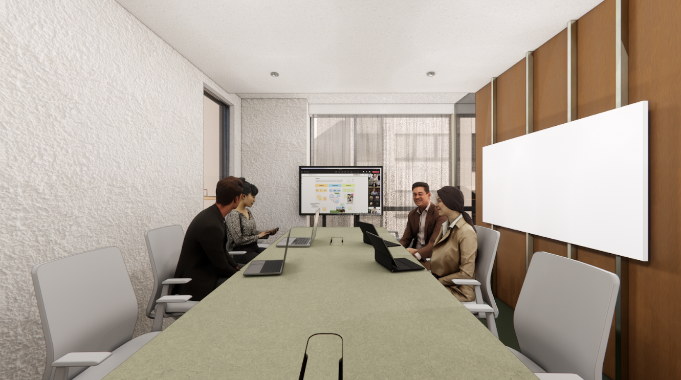 共有部_会議室。会議、面接などに利用できます(有料)。※画像はイメージです。