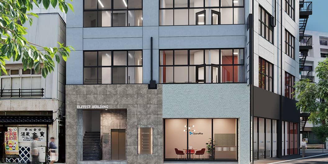 外観_郡山駅から徒歩2分の場所にあります。※画像はイメージです。©Regus