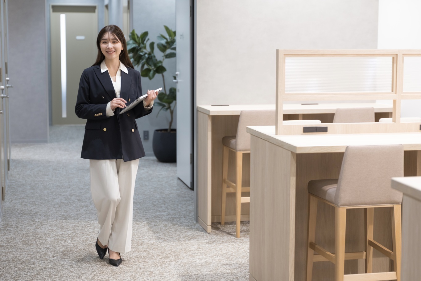 共有スペース。様々なタイプの席をご用意。