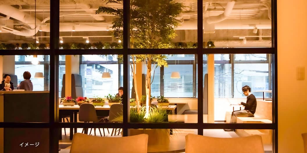 共有部_ラウンジ。来客対応などにも利用できます。※画像はイメージです。©Regus