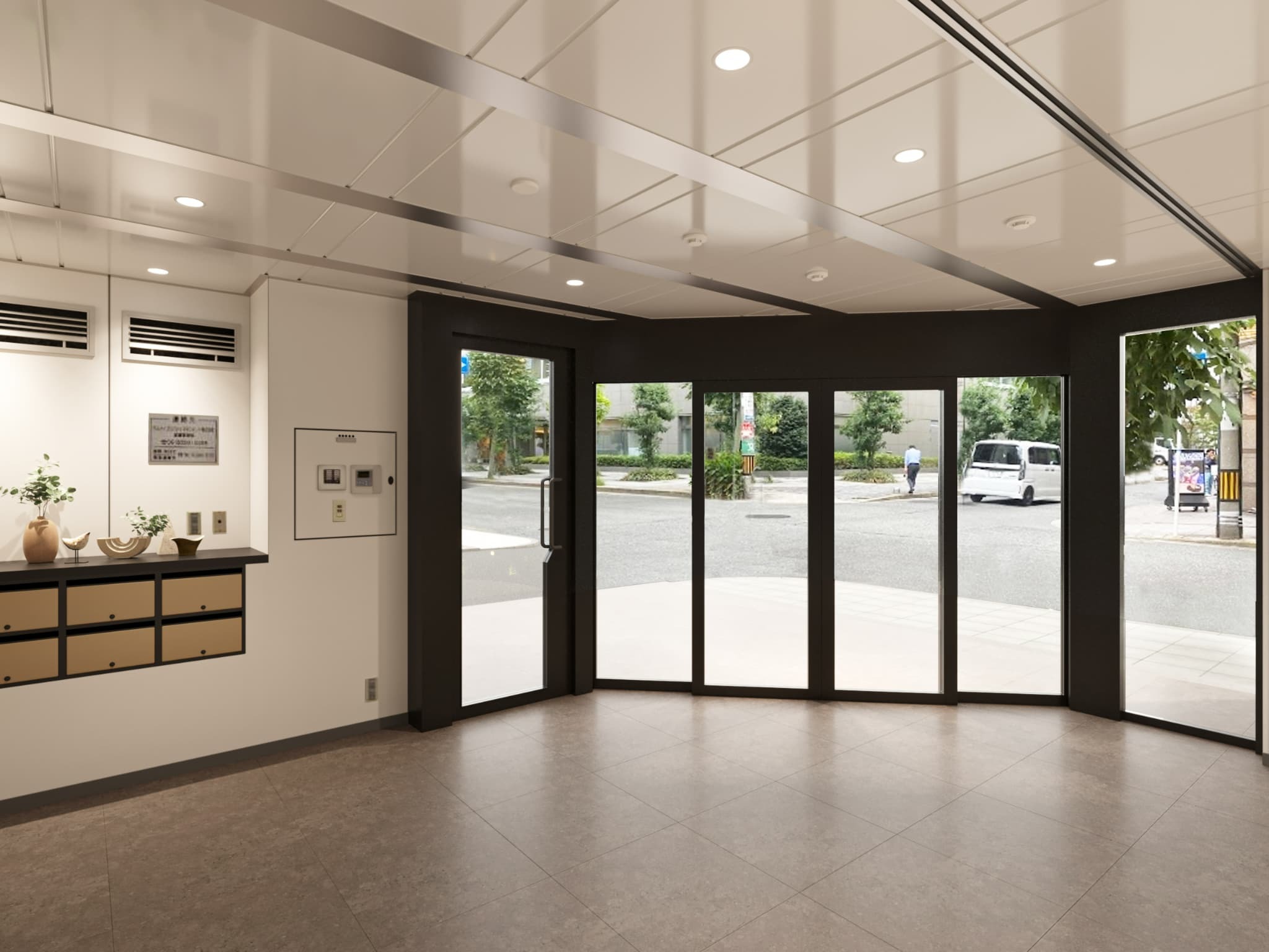 エントランス前