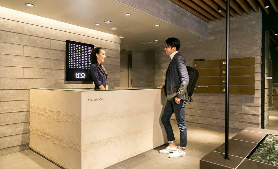 外観_受付。営業時間内はスタッフが常駐しています。※画像はイメージです。ⒸH1O