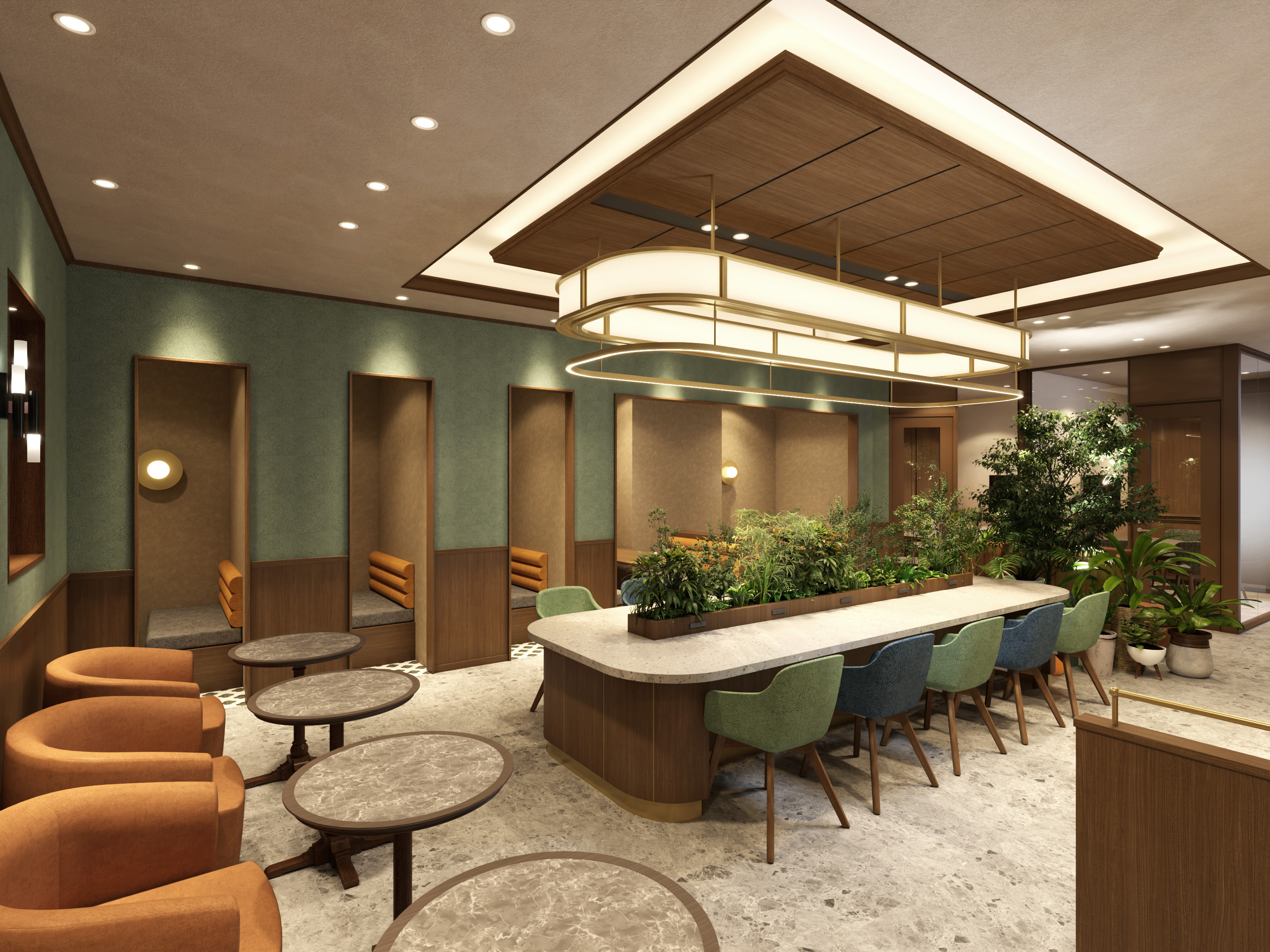 共有部_ラウンジ。ミーティングや作業はもちろん、来客や商談も行うことができます。※画像はイメージです。