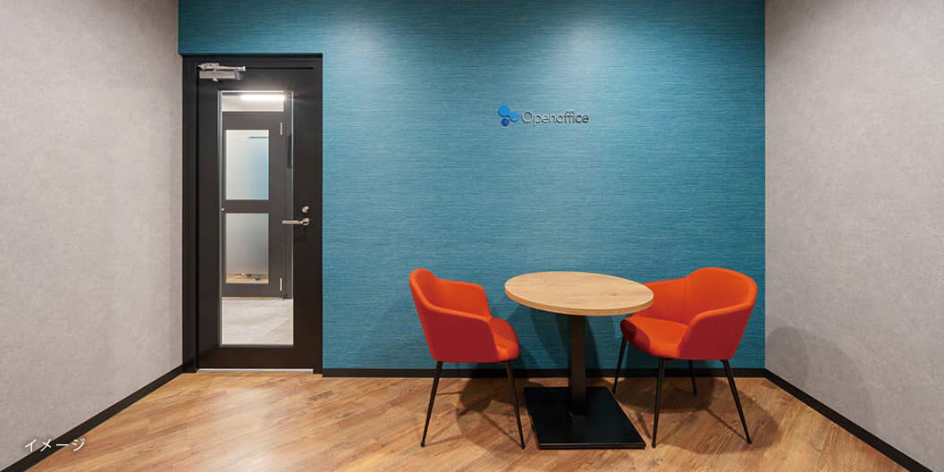 共有部_ラウンジ。仕事中のリフレッシュや来客などにも利用可能です。※画像はイメージです。©Regus