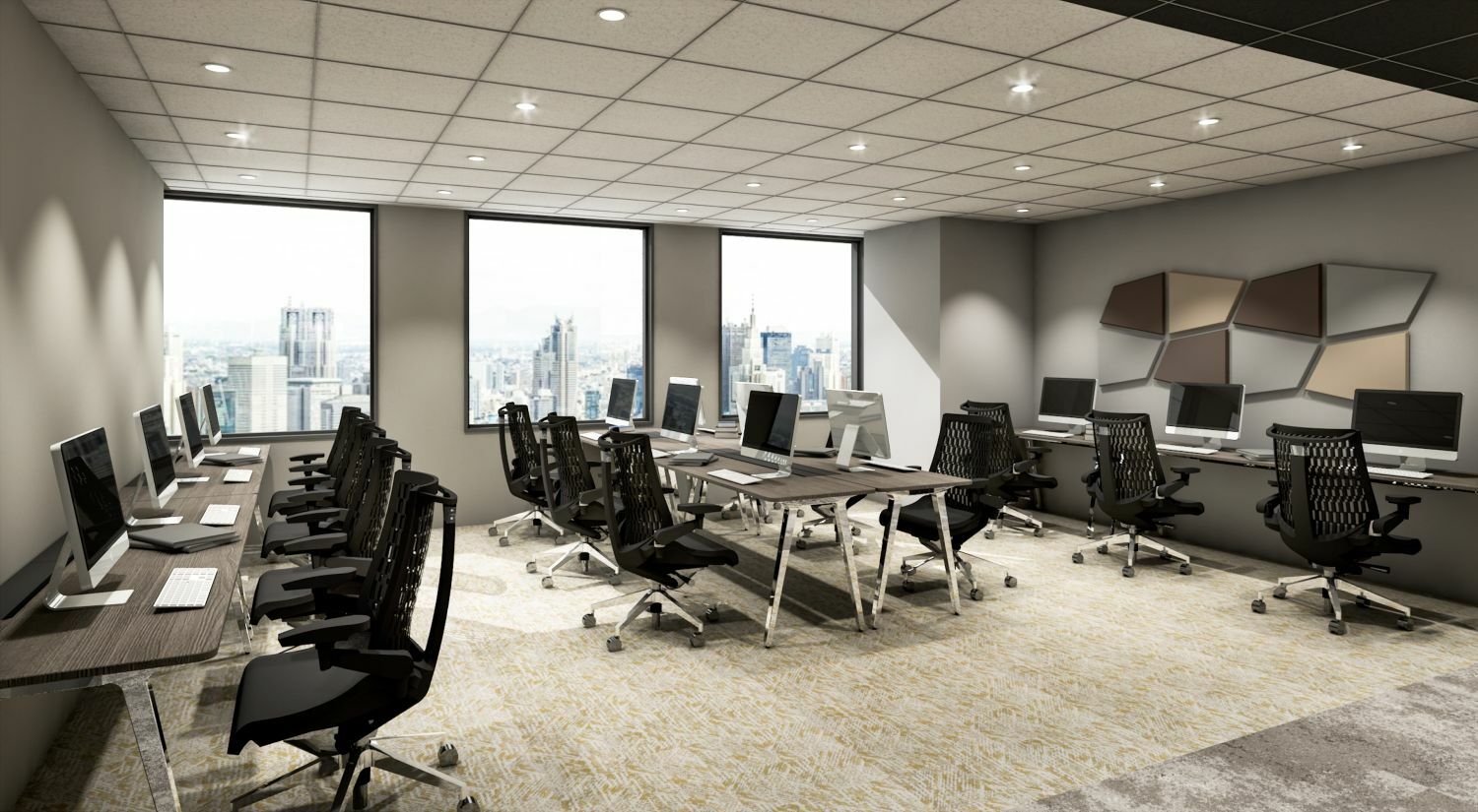 専有部_個室。家具、Wi-Fi完備ですぐにビジネスをスタートできます。※画像はイメージです。