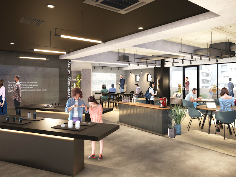 個室_内装イメージ。打ち合わせや商談も可能のスペースとなっています。