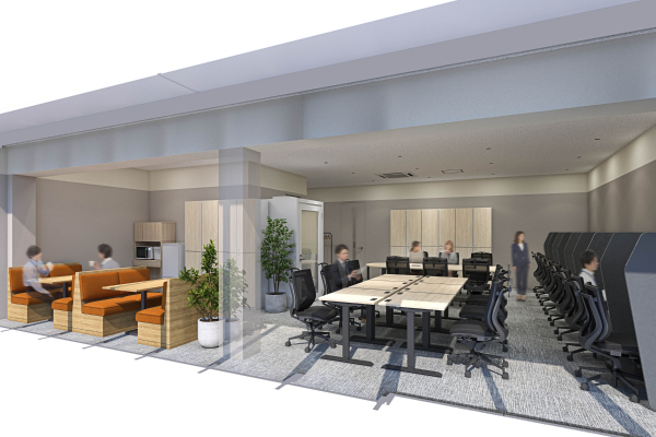 専有部_個室。専用室内にWEBブースや会議室完備のセットアップオフィスもあります。※画像はイメージです。