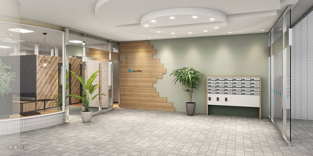 外観_エントランス。※画像はイメージです。©Regus 