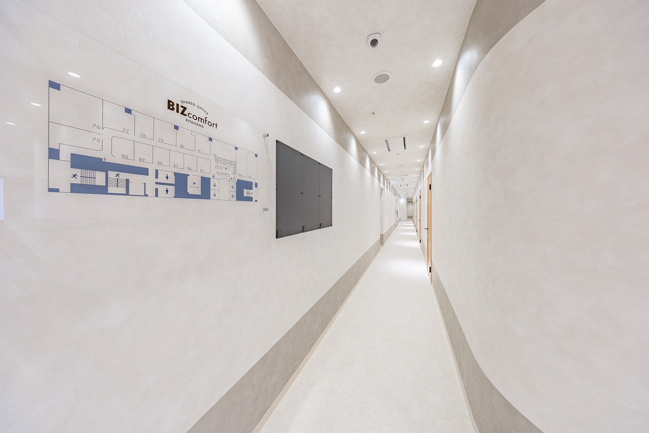 BIZcomfort北浜　レンタルオフィス共用部