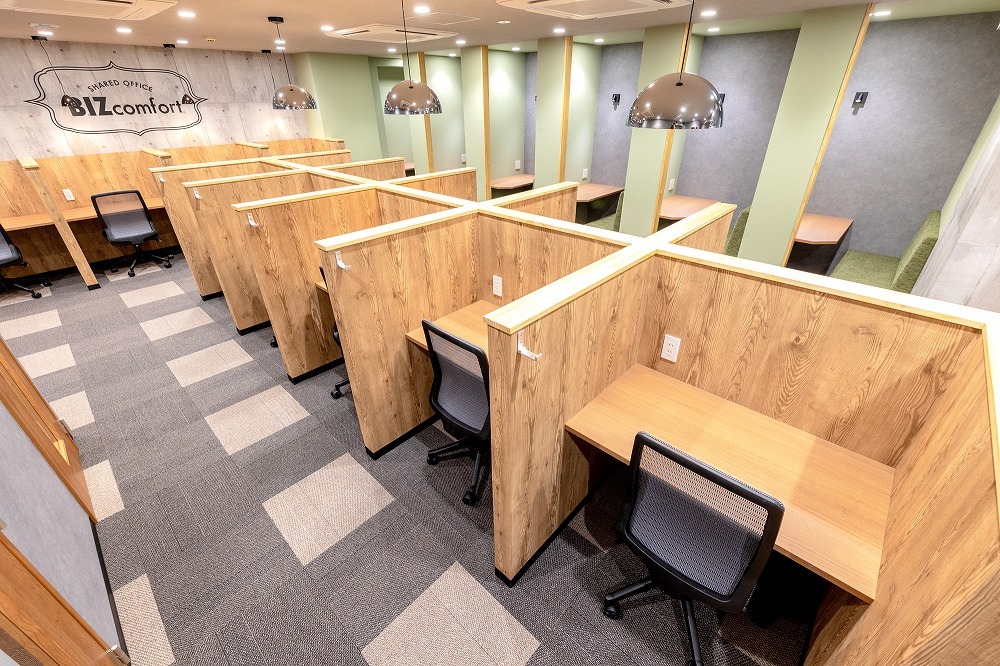 気分転換にご利用可能なコワーキングスペース