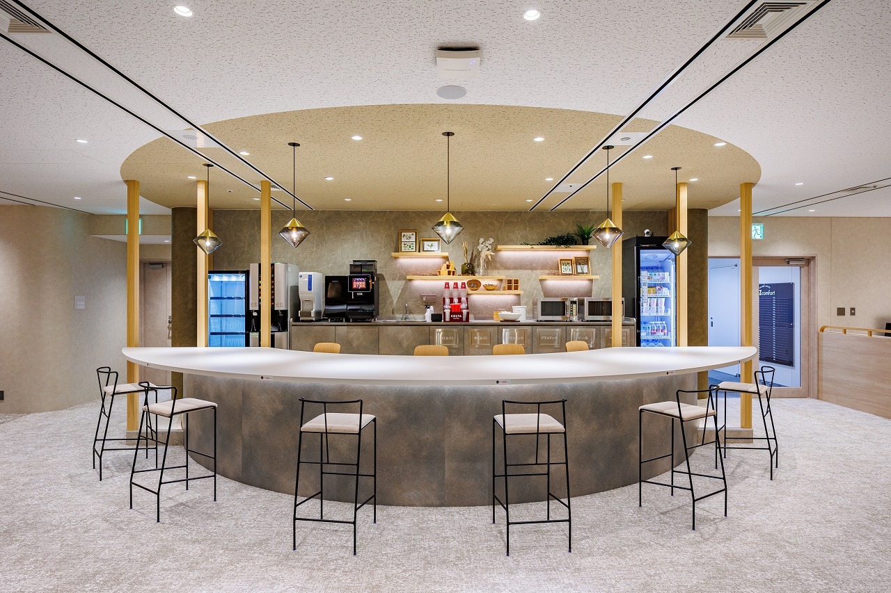ビズコンフォート品川シーサイド　ラウンジエリア・ドリンクコーナー