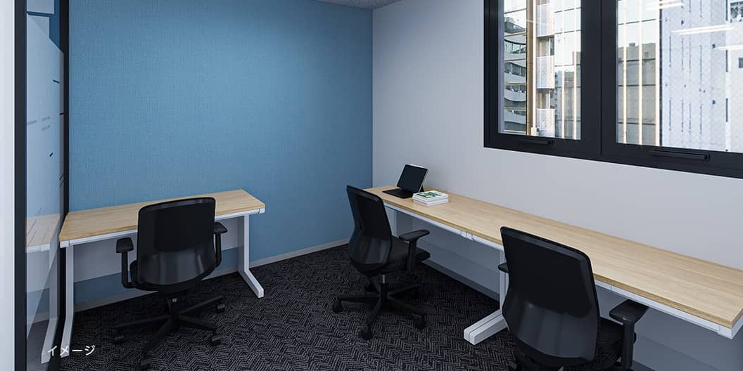 専有部_個室。1名から大人数まで様々なオフィスバリエーションが用意されています。※画像はイメージです。