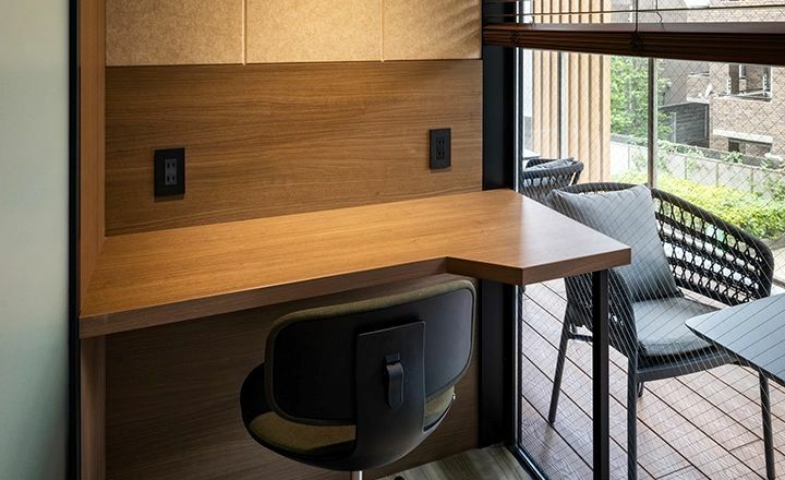 共有部_フォンブース。WEB会議や面接の際に便利です。※画像はイメージです。ⒸH1O